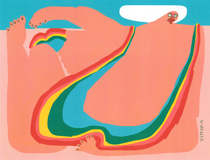 Illustrator Amber Vittoria's vibrant pieces focus on femininity and the female form