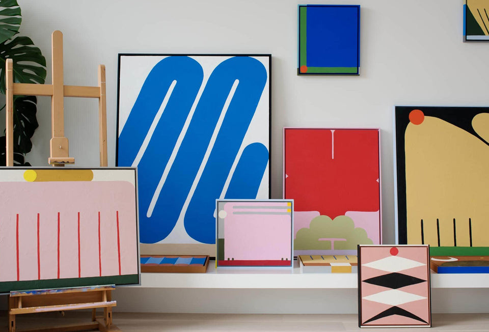 Sydney based artist and designer Evi O's abstract paintings are beautiful and evocative