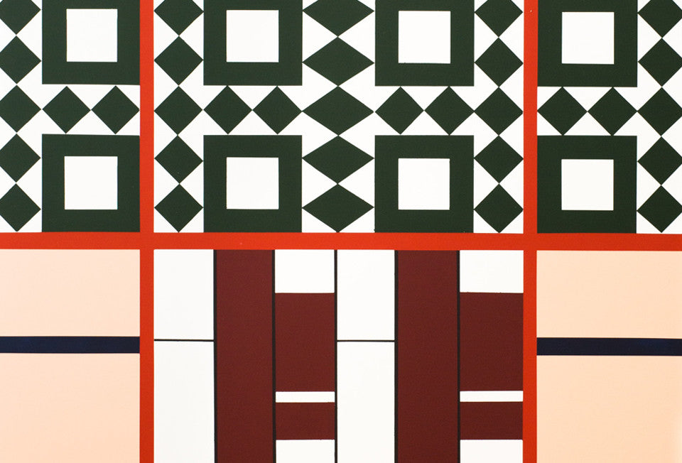 Esther Stewart's brightly coloured, perfectly geometric works exploring domesticity