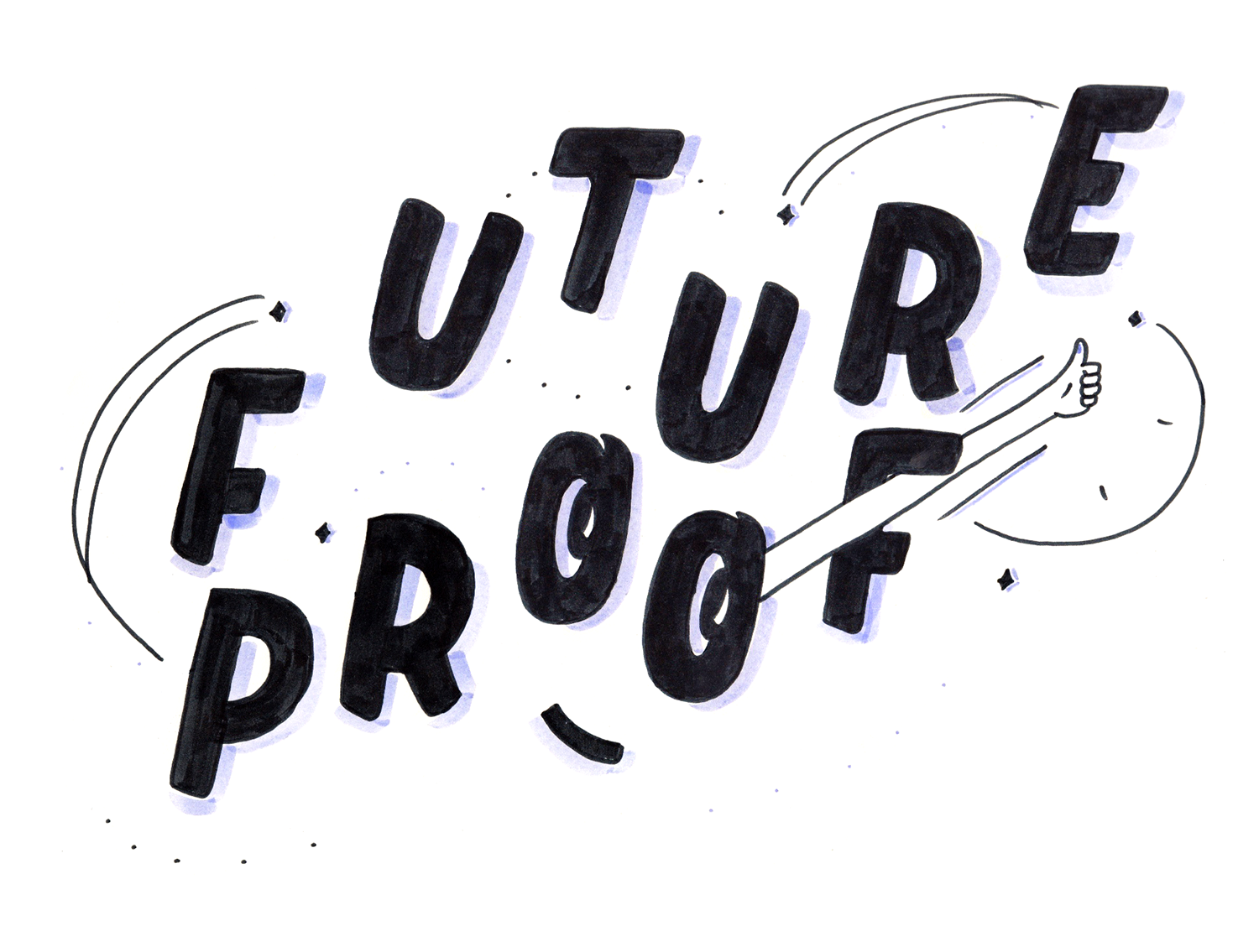 'Future Proof' — new work by Brisbane-based lettering artist Leona Fietz