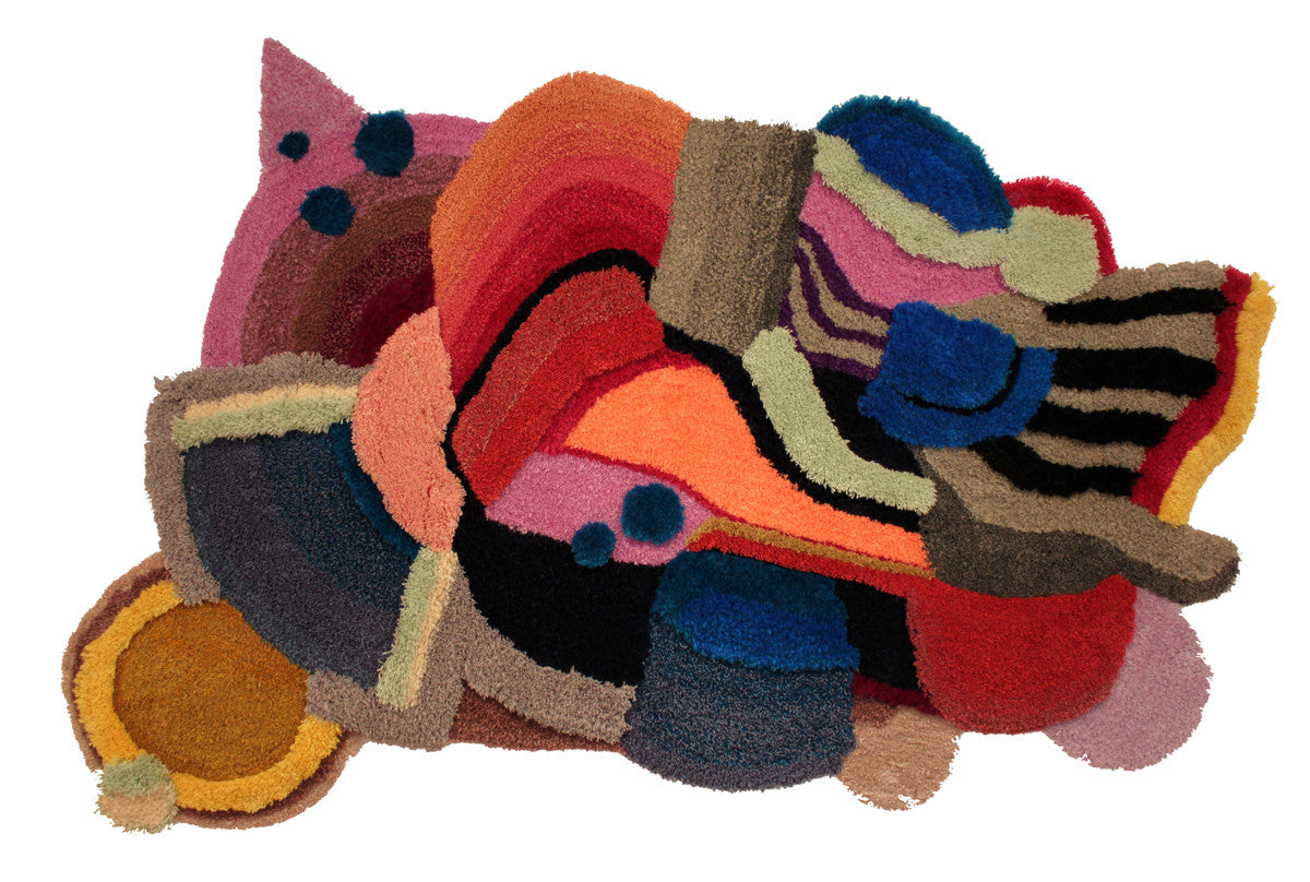 Colourful, sculptural rugs from Jonathan Josefsson