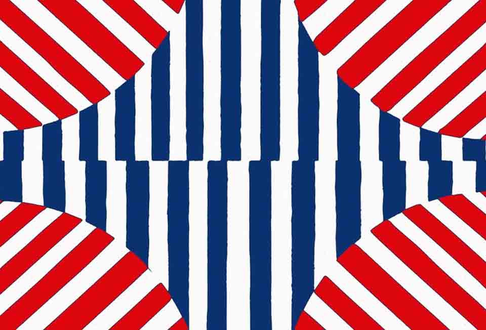 Kevin Umaña's colourful, sharp-edged abstractions