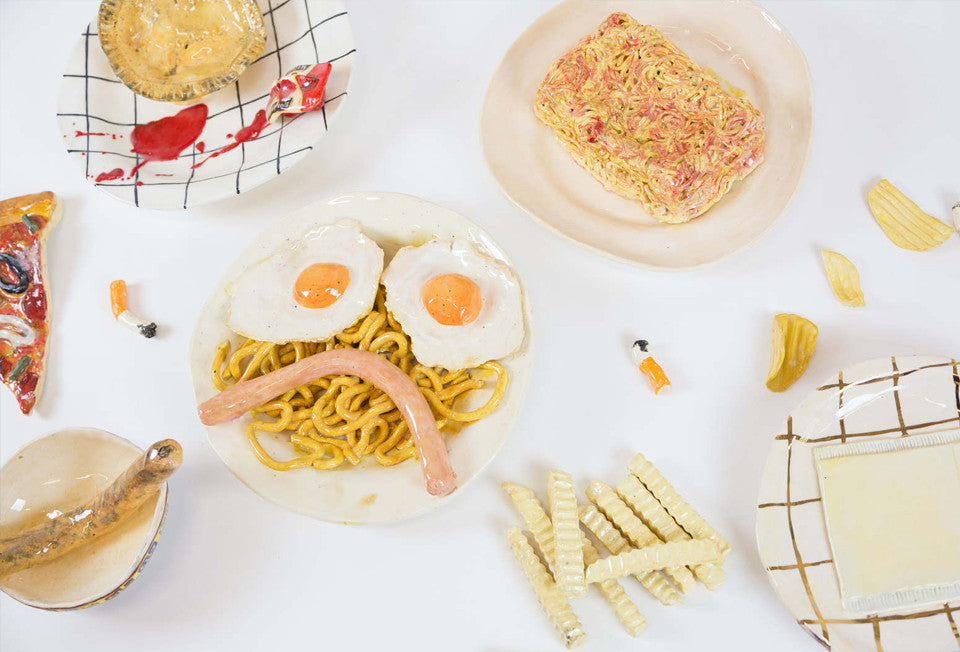 Mechelle Bounpraseuth is glorifying the shame snacks and trashier moments of life with her ceramics