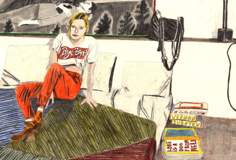 Marie Jacotey's drawings highlight the raw, darker side of human relationships