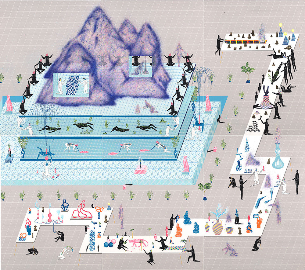 Mark Whalen and his pastel, mathematical diorama worlds